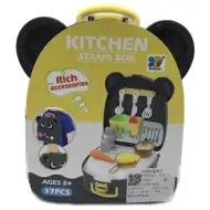 Set de bucătărie ursuleț în suport cu accesorii