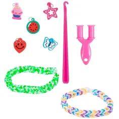 Set de creație brățări din cauciuc în cutie în formă de inimă imaginea 2