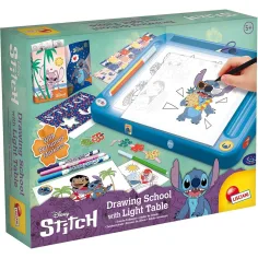 Set de desen Disney Stitch cu tablă de desen iluminată - Lisciani