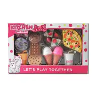 Set de desert cu gogoși și înghețată