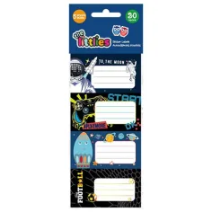 Set de 20 etichete pentru caiete băieți Luna