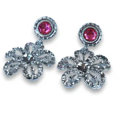 Set de frumusețe prințesă cu tiara, ac de păr, cercei și baghetă imaginea 4