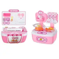 Set de joacă bucătărie cu accesorii 18 bucăți