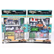 Set de joacă cu elicopter, vehicule și accesorii