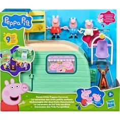 Set de joacă Peppa Pig cu rulota celor trei purceluși și figurine – Hasbro