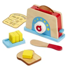 Set de joacă toaster şi unt lemn - Melissa & Doug imaginea 2