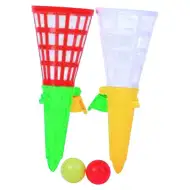 Set de jucărie lansator cu minge 2 bucăți de lansator și minge
