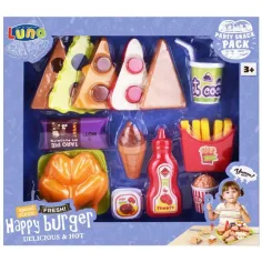 Set de mâncare Happy Burger 21 bucăți