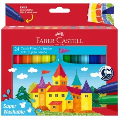 Set de markere Jumbo Faber-Castell – 24 bucăți „Castel”