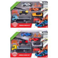 Set de mașini de curse Formula Racer cu mașină de transport în două variante 1 buc – Dickie Toys