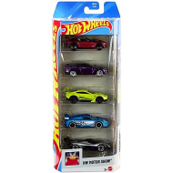 Set de mașinuțe Hot Wheels Motor Show, 5 bucăți – Mattel