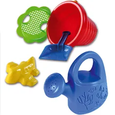Set de nisip cu găleată ondulată 5 piese - D. Toys