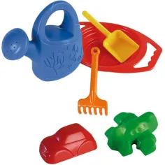 Set de nisip mare cu sită şi cu stropitoare - D. Toys