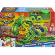 Set de pistă Hot Wheels Monster Trucks Buclă cu slime – Mattel