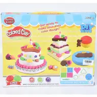 Set de plastilină de făcut tort cu 6 bucăți de culori de plastilină, forme