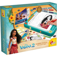 Set de școală de desen Vaiana 2 cu planșetă de desen luminoasă - Lisciani