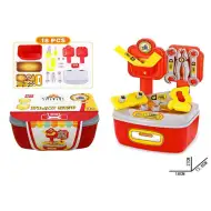 Set de scule în suport cu accesorii 18 bucăți