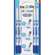 Set de stilouri cu radieră InKilller 4 buc - Carioca