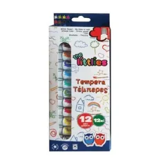 Set de tempera colorată 12buc 12ml