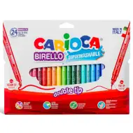 Set marker colorat cu doua capete de 24 bucati - Carioca