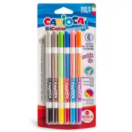 Set markere bicolore 6 bucăţi - Carioca