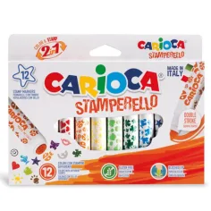 Set markere-ştampilă 12 bucăţi - Carioca imaginea 2