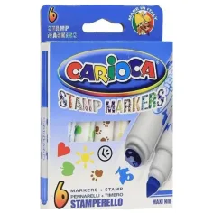 Set markere-ştampilă 6 bucăţi - Carioca imaginea 2