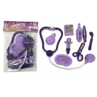 Set medical culoare mov cu stetoscop