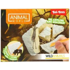 Set mini arheologic Animal World – animale sălbatice