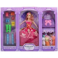 Set păpușă de modă cu haine colorate și pantofi