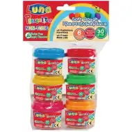 Set plastilină colorată în tub 6 bucăți 30 grame