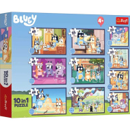 Set puzzle 10-în-1 Bluey - Trefl