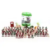 Set soldați jucărie din plastic cu accesorii