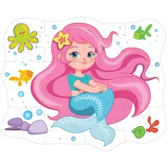 Sirenă puzzle uriaș de podea 12 bucăți imaginea 2