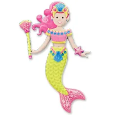 Set de autocolante pufos cu sirenă - Melissa & Doug imaginea 3