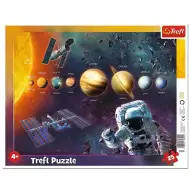 Sistem solar 25 bucăți puzzle cu ramă - Trefl