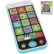 Smartphone ABC de culoare alb-albastru cu lumina si sunet 13cm - Simba Toys