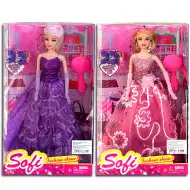 Sofi păpuşă de modă cu piaptănă în 2 variante