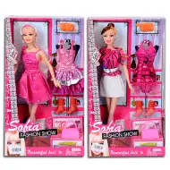 Sofia Fashion Show păpuşă cu haine extra şi accesorii în 2 variante