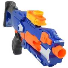 Soft Bullet Gun: Pistol manual cu magazie rotativă dimensiune 44cm imaginea 3
