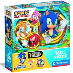 Sonic, ariciul 180 de piese puzzle - Clementoni
