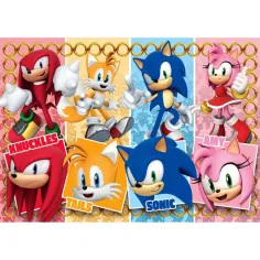 Sonic și prietenii 60 de piese maxi supercolor puzzle - Clementoni imaginea 2