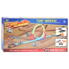 Speed Running set pistă de curse cu buclă de 360 de grade și 1 mașină 1/64 imaginea 2