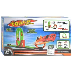 Speed Track 12 bucăți pistă de cursă cu buclă de 360° și mașină 1/64 imaginea 2