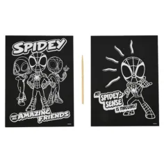 Spider-Man 2 bucăți Scratch Art set - Canenco imaginea 2
