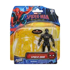 Spider-Man Zi Nouă: Figurina Spider-Man negru-aurie cu accesorii 11cm – Hasbro