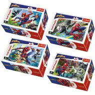 Spiderman în acțiune 54 bucăți mini puzzle 4 variante - Trefl