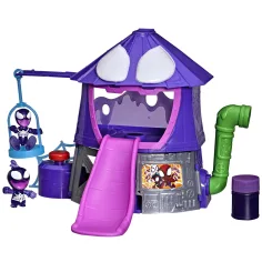 Spidey și prietenii lui uimitori: set de joacă Symbie Factory, jucărie pentru baloane de săpun, cu 2 figurine – Hasbro imaginea 2