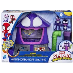 Spidey și prietenii lui uimitori: set de joacă Symbie Factory, jucărie pentru baloane de săpun, cu 2 figurine – Hasbro