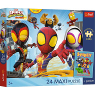 Spidey și prietenii săi Aventuri cu tovarășii puzzle Maxi 24 piese - Trefl